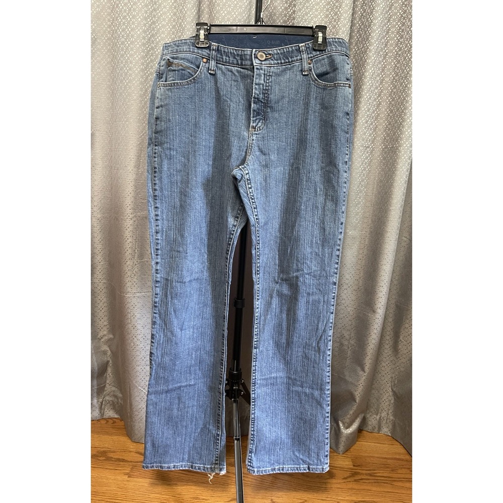 Q-BABY by Wrangler Ladies Denim Blue Jeans 15-16x34 Western Bootcut